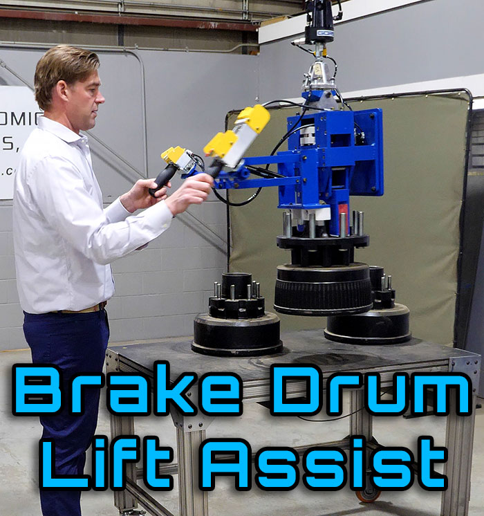 Custom Brake Drum Lift Assist with UHMW Alignment Guides