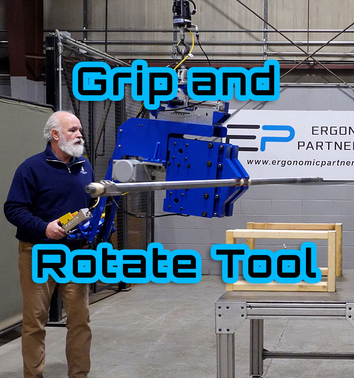 Custom Grip and Rotate Tool for Handling Ball Screws