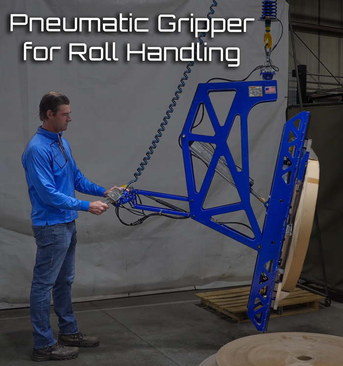 Custom Pneumatic Gripper for Roll Handling