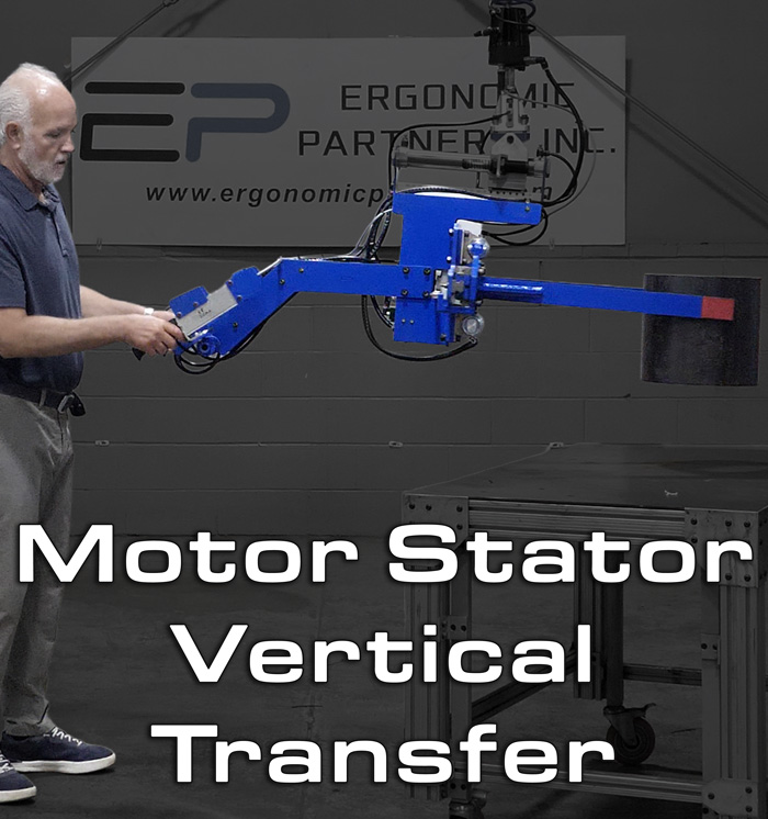 Vertical Transfer Tool for Motor Stators