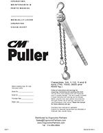 CM 640 Come Along Lever Hoist Manual