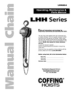 Coffing LHH Hand Chain Hoist Manual