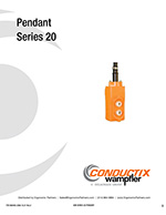 Conductix 20 Series Push Button Station Manual