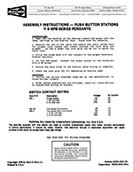 Duct-O-Wire RPB Series Pushbutton Station Install Instructions