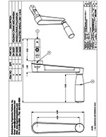 Dyna-Lift Retractable Handle Assembly Drawing DH-17100