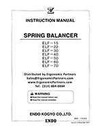 Endo Balancer ELF-15 to ELF-70 Manual