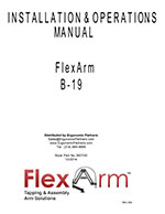 FlexArm Heavy Duty Assembler Arm B-19 Manual