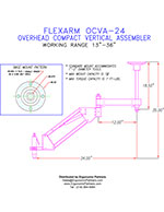 FlexArm Light Duty Assembler Arm OCVA-24 Drawing