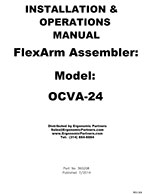 FlexArm Light Duty Assembler Arm OCVA-24 Manual