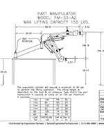 FlexArm Part Manipulator PM-33-A2 Drawing