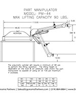 FlexArm Part Manipulator PM-44 Drawing