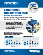 Gorbel G-Force VSeries Intelligent Lifting Device Info Sheet
