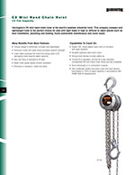Harrington CX Hand Chain Hoist Brochure