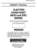 Harrington NER/ER Hoist Manual