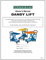 Dandy Lift New/Old L-Series Manual