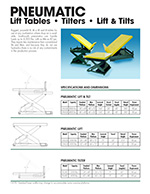 Southworth Pneumatic Lift Tables Brochure