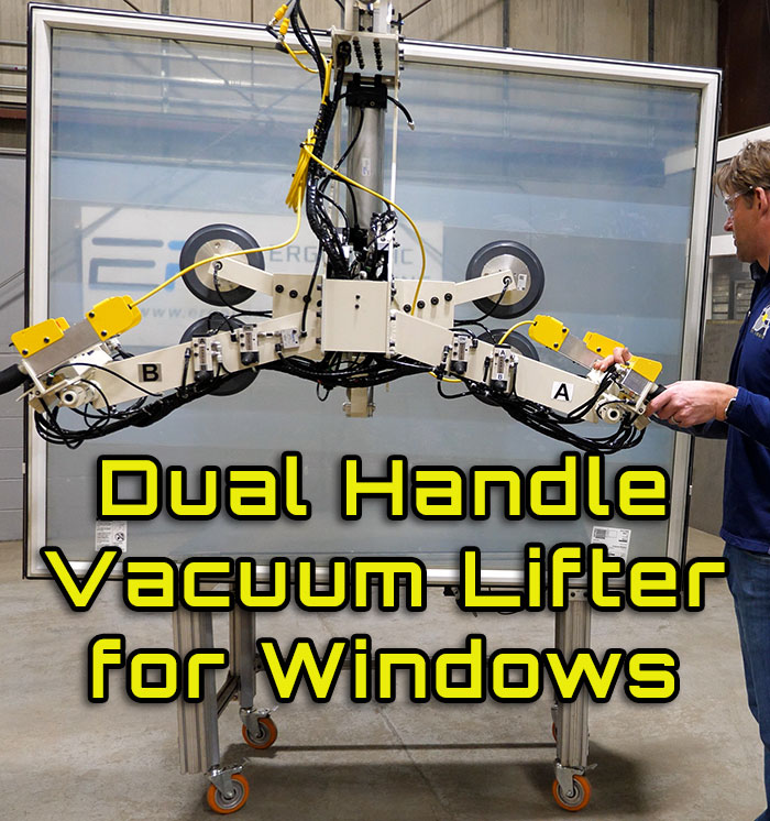 Dual Handle G-Force with Vacuum Lifter for Window Installation