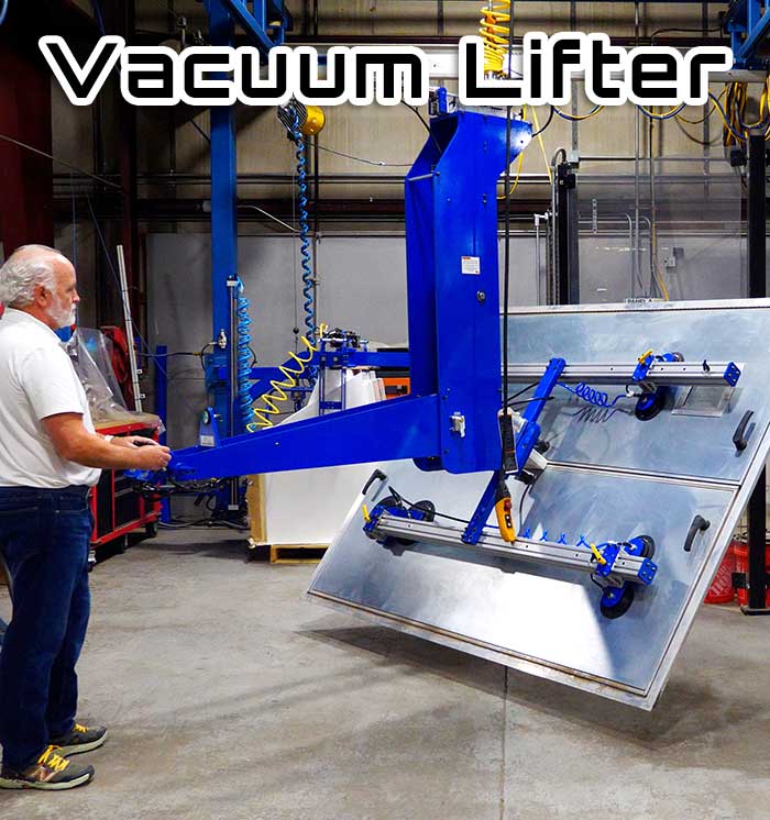 Vacuum Lift, Pitch, and Rotate for Double Doors