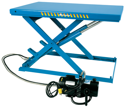 Bishamon Lo-Profile LX-100N Scissor Lift Table, Capacity 2,200 lbs
