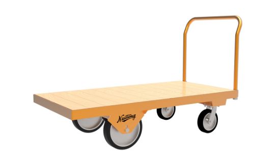 Nutting Wood Deck Platform Truck w/ Steel Frame